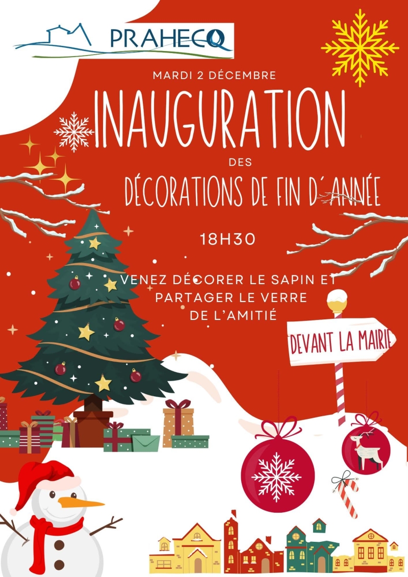 INAUGURATION DES DECORATIONS DE FIN D'ANNEE