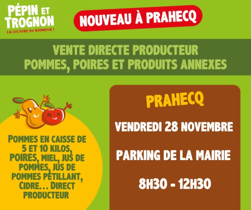 VENTE DIRECTE PRODUCTEUR PEPIN ET TROGNON