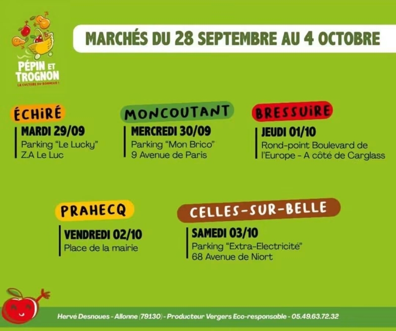VENTE DIRECTE PRODUCTEUR PEPIN ET TROGNON