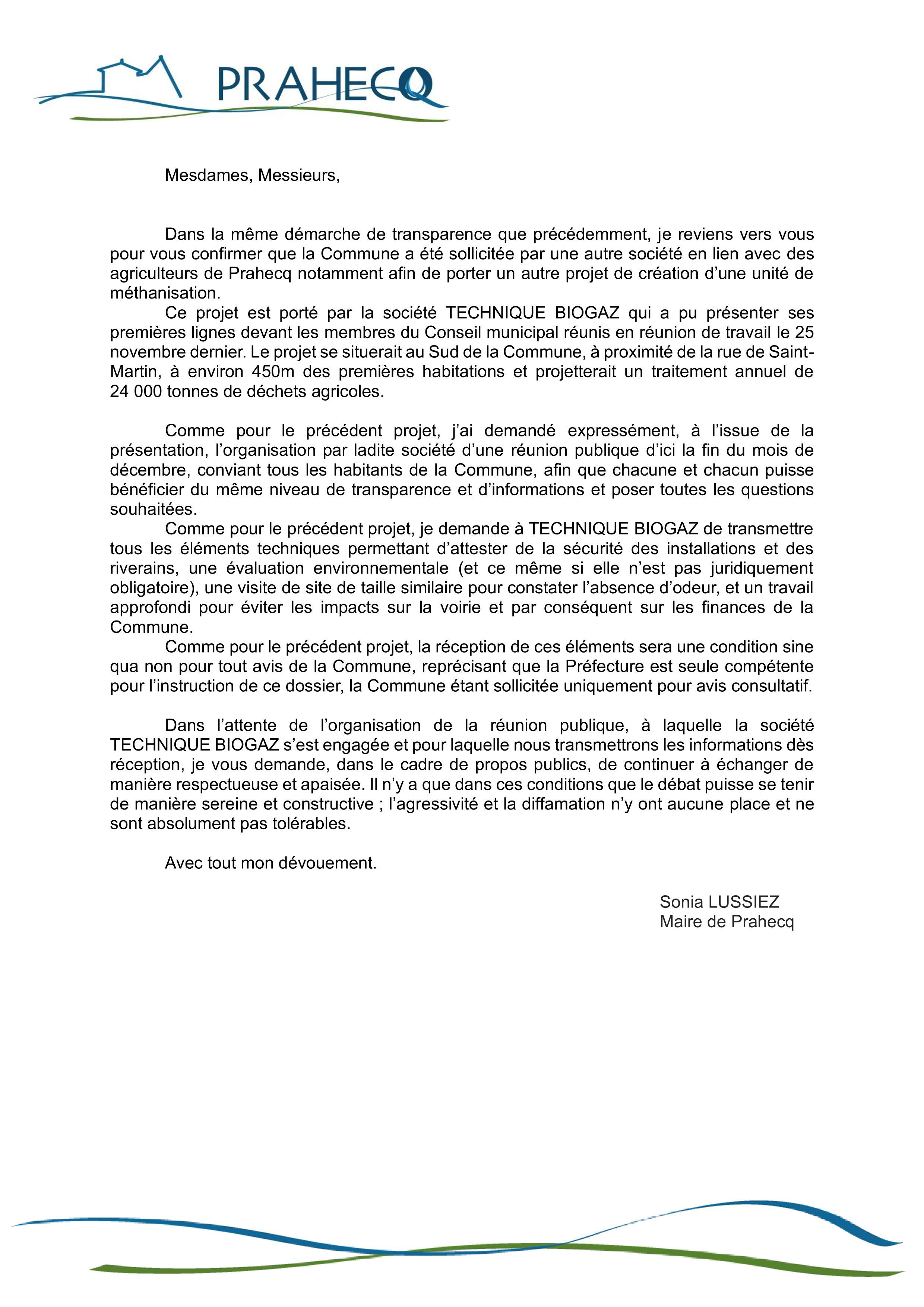 COMMUNICATION 3 PROJET METHANISATION TECHNIQUE BIOGAZ V3 021225 1 1